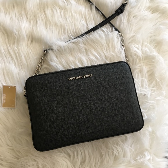 Michael kors jet set travel black large Crossbody bag - Picture 3 of 7